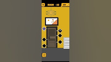 #Escape room: The 4 digit Code door 52 a boy stepping down staircase above the door and black diamnd