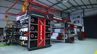 BF-ST6200 | 6 Color 200 Cm Non-Stop System Stack Type Flexo Printing Machine
