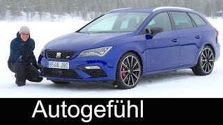 Seat Leon ST Cupra ice & snow feature FULL REVIEW 300 hp DSG AWD test driven - Autogefühl