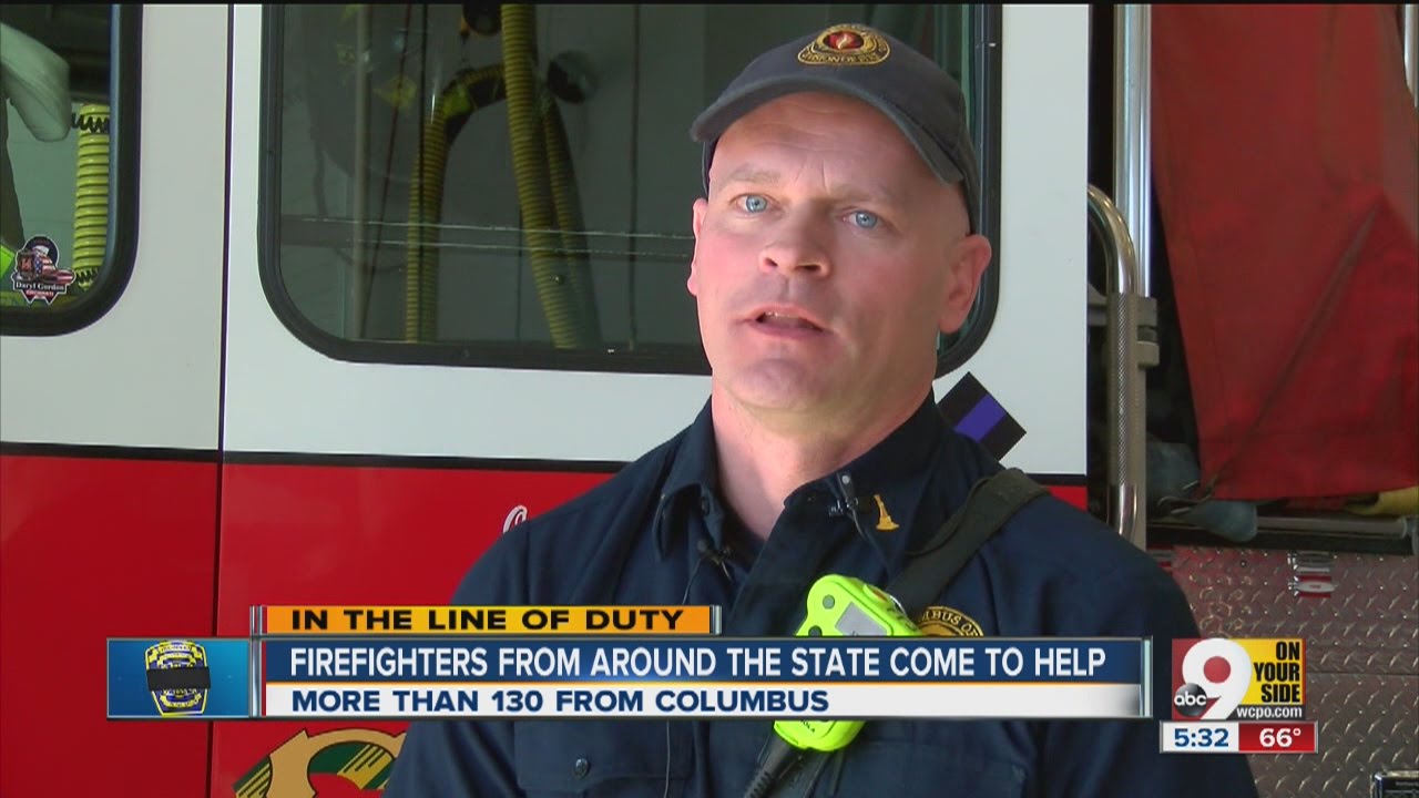 Columbus firefighters help cover city - YouTube