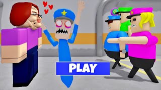 SECRET LOVE - POLICE COP FALL IN LOVE WITH BETTY'S NURSERY? SCARY OBBY #roblox #obby