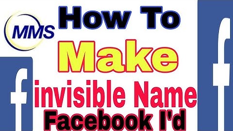 How to make invisible Name Facebook id