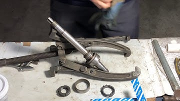 Surface grinder angular bearings . My ball are falling out.  Part 3