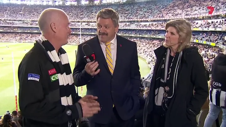 phil cox on his son, Mason, getting to a prelim.   #AFLTigersPies