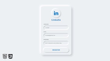 Neumorphism Registration Form UI Design Using HTML & CSS