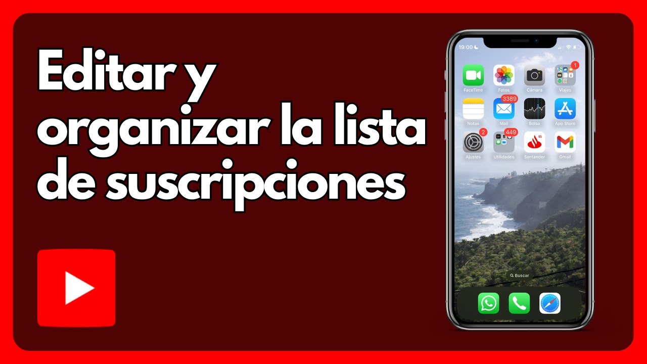 Cómo editar y organizar la lista de suscripciones en YouTube IOS y ...
