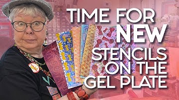 🔵 NEW Stencils Drop! Keyhole Orifices, Rattan & Wrought Iron Gel Plate Printing Magic!