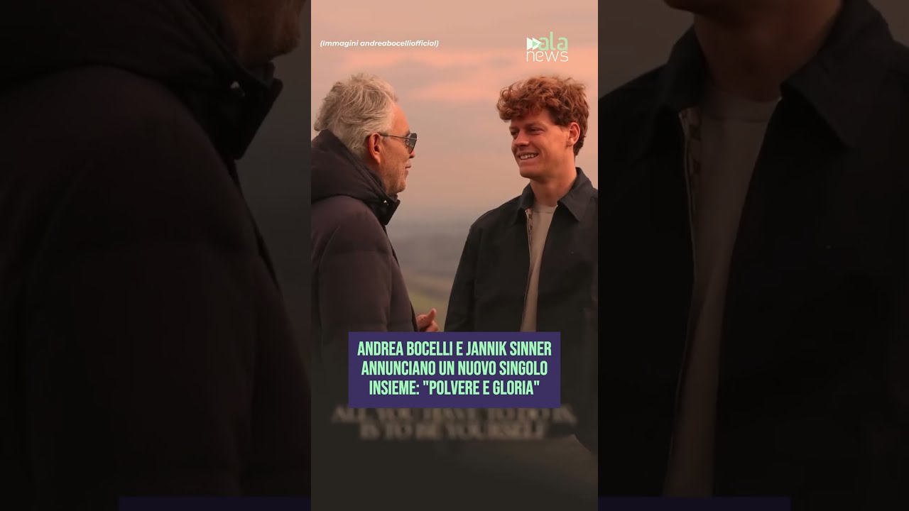 Sinner and Bocelli launch “Dust and Glory”: music and sport meet on June 20 #shorts
