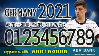 Germany Euro 2021 Football Font by Black Font Free All for national football team Font