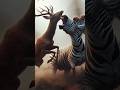 Epic Battle Zebra vs Deer #shorts #animals #animalbattle #wildlife