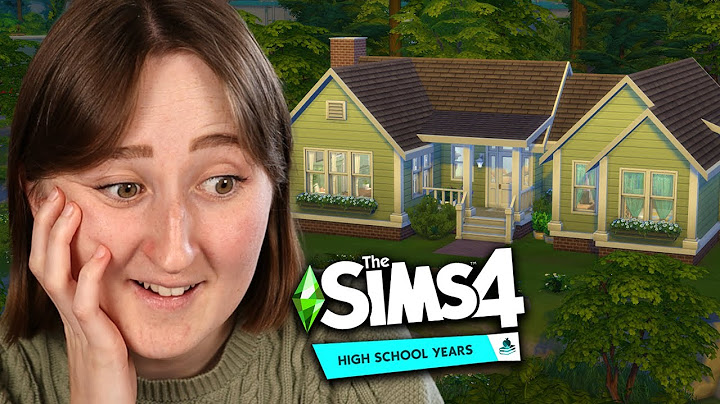 i tried to build in The Sims using *ONLY* HIGH SCHOOL YEARS