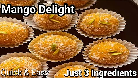 3-Ingredient Mango Delight : The Easiest & Most Delicious Dessert Recipe