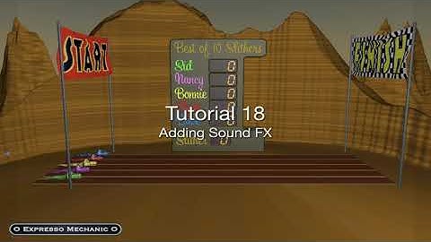 Cinema 4D Xpresso Course - Snake Race: Tutorial 18 - Adding Sound FX
