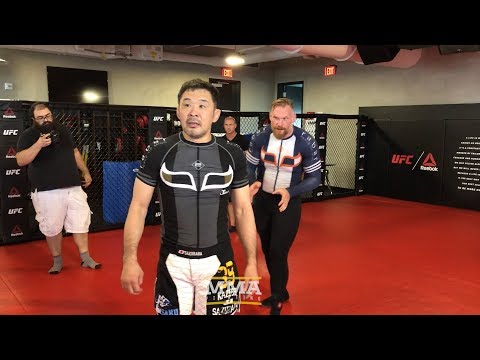 Kazushi Sakuraba And Josh Barnett Have Mini Grappling Match Before Quintet 3 - MMA Fighting