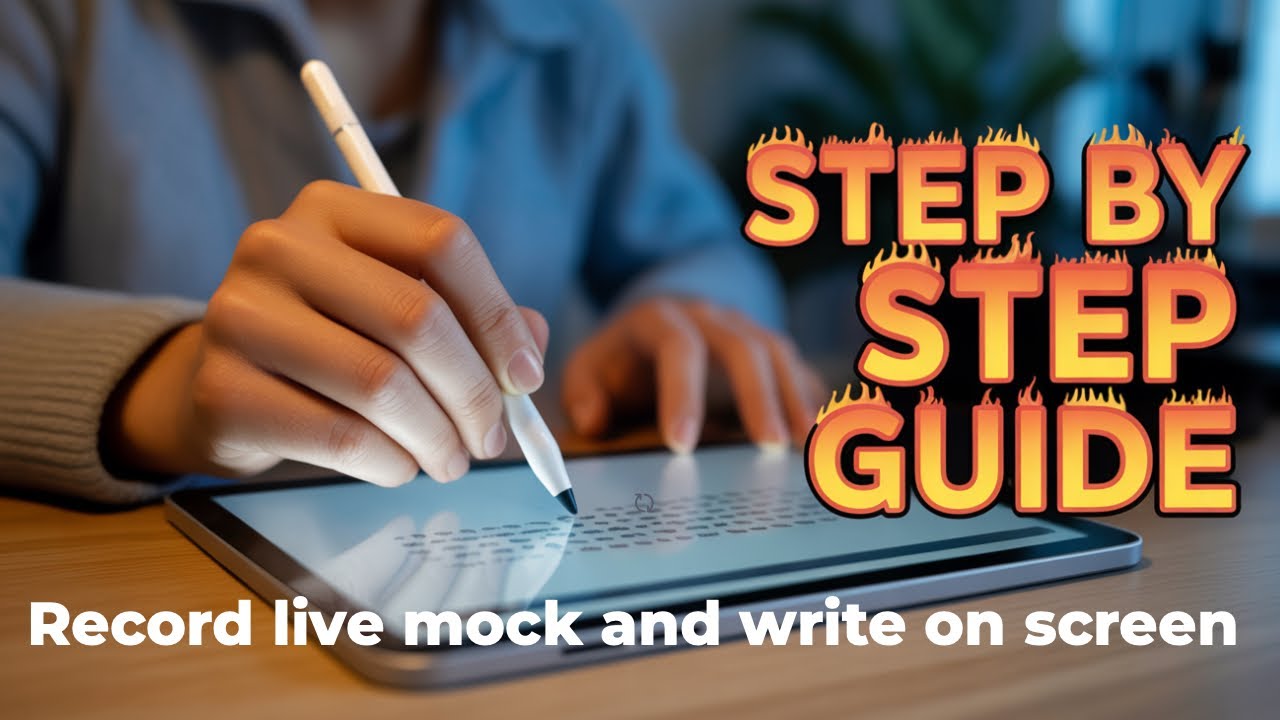 Live Mock Recording &  to write on screen- A Step-by-Step Guide!