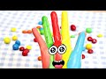 手をカラフルに塗って色を学ぼう♪Learn Colors with Finger Family Songs and M&amp;M&#39;s chocolate!