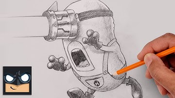 How To Draw Mega Minion Mel | Sketch Tutorial