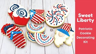 YUMMY Patriotic Cookie Decorating | Satisfying Relax Calm Sweet Treats