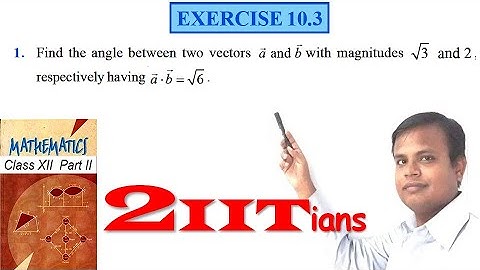 Vector Algebra Exercise 10.3 Q 1 NCERT Class XII | IIT JEE