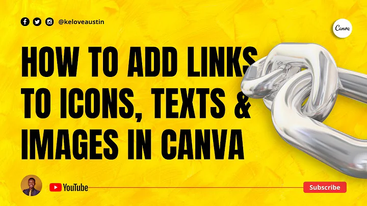 How To Add Clickable Links To Icons, Texts and Images in Canva