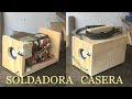 SOLDADORA CASERA con 4 transformadores de microondas