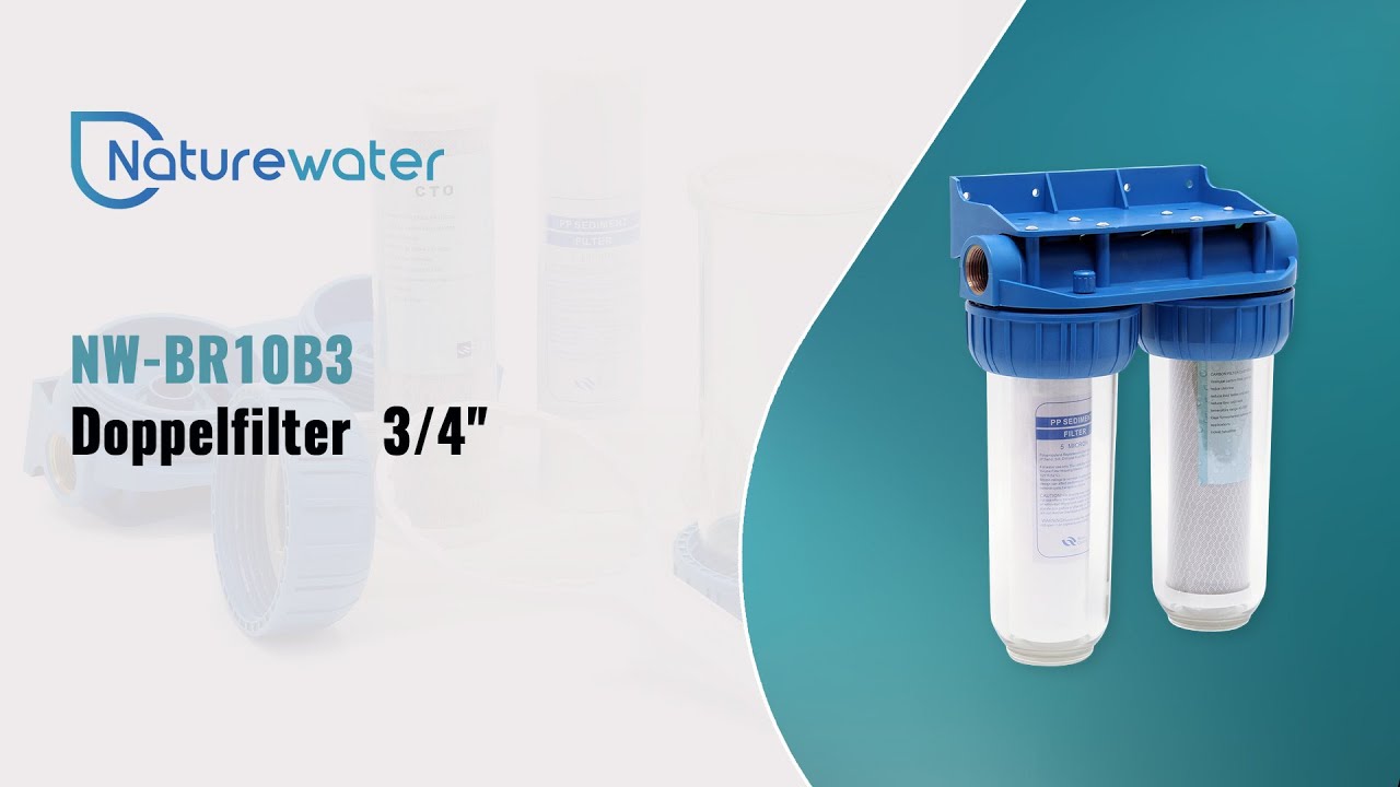 Naturewater NW-PR103 3-staps waterfilter bacteriën filtratie 3/4 inch 26 mm zuivering pesticide