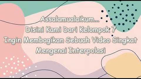 INTERPOLASI LINIER DENGAN SPLINE