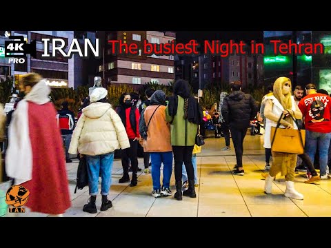 Iran Walking Tour on Black Friday in Tehran at Night Kourosh Mall Tehran Vlog Iran Nightlife Walk 4k