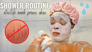 Shower Routine To Get Rid Of Stretch Marks (2022) | Soft and Glowy Skin ft #PeaceNest screenshot 3