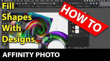 Affinity Photo : Fill shapes with designs (shapes / effects / gradients etc)