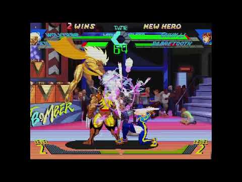 X-Men vs. Street Fighter - Wolverine, Storm vs. Chun-Li, Sabretooth 5