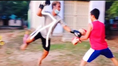 Aikachoa bất ngờ bị thanh niên làng mời thách đấu và cái kết? | Boxing vs Muay Thái lậu