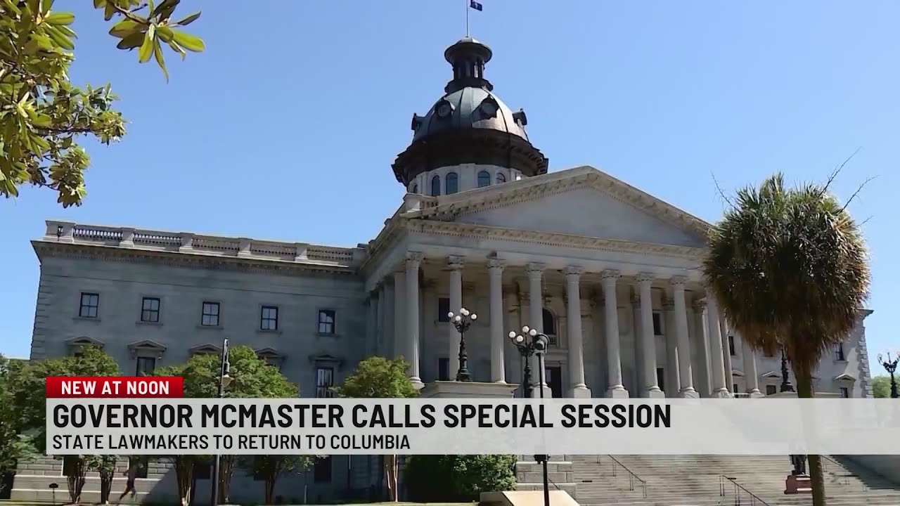 Gov. Henry McMaster to call general assembly back for special session ...
