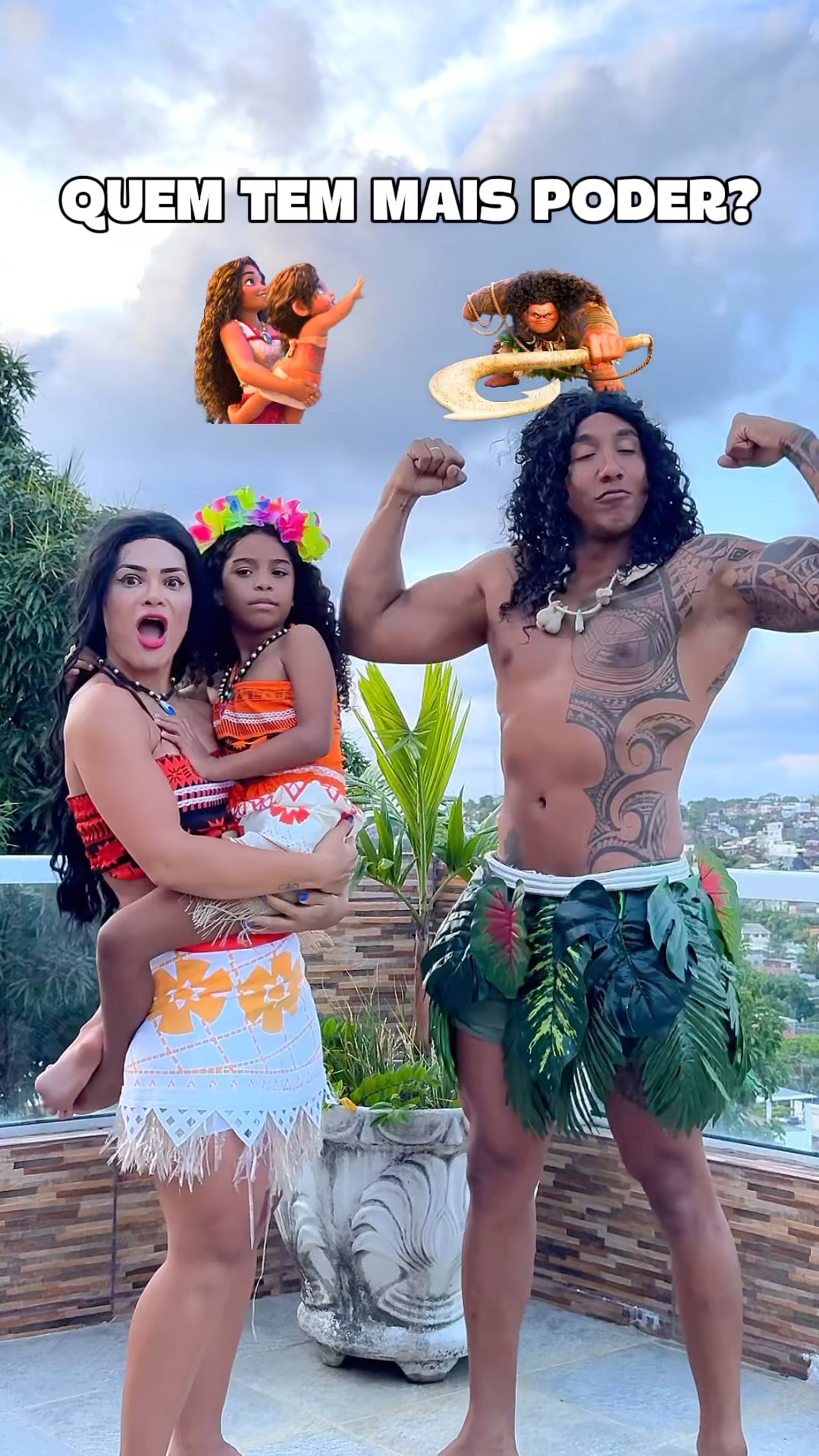 SIMEA e MOANA ou MAUI?​⁠@mayca.brasil #challenge #moana #maui #funnymemes #short #shorts