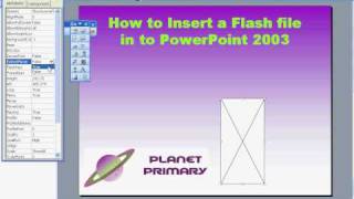 Insert Flash in to PowerPoint manually