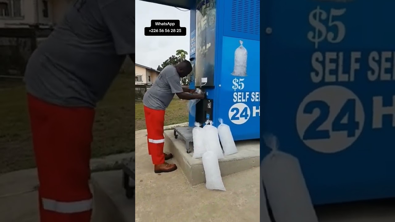 distributeur automatique des glaçons 