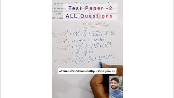 Class 8 Maths | RS Aggarwal | Chapter2| Exponents| Test Paper 2 |ALL QUESTIONS| MathsByGopalJoshi