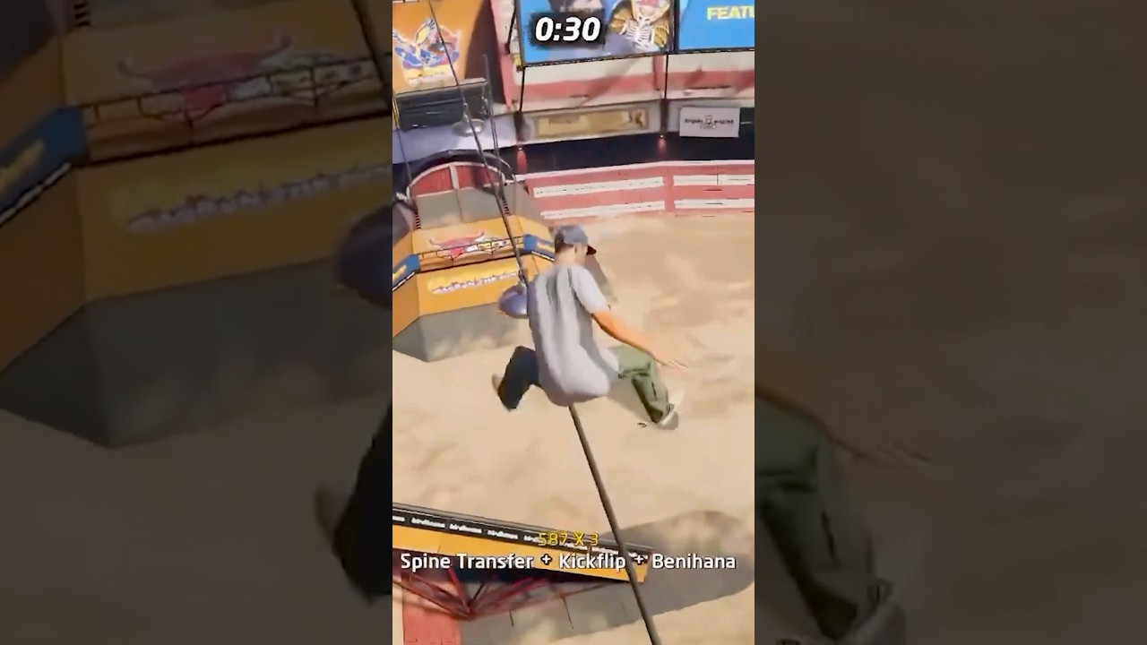 THPS2 99.9 Bullring Heat Short 2 #gaming #skateboarding #shorts