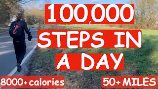 100,000 STEPS IN A DAY CHALLENGE