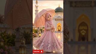 La Ilaha Illallah Muhammadur Rasulullah🌸Cute Muslim Baby Girl Islamic Video 🤍#viral #shorts #explore