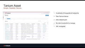 Overview: Integrating Tanium Asset with ServiceNow
