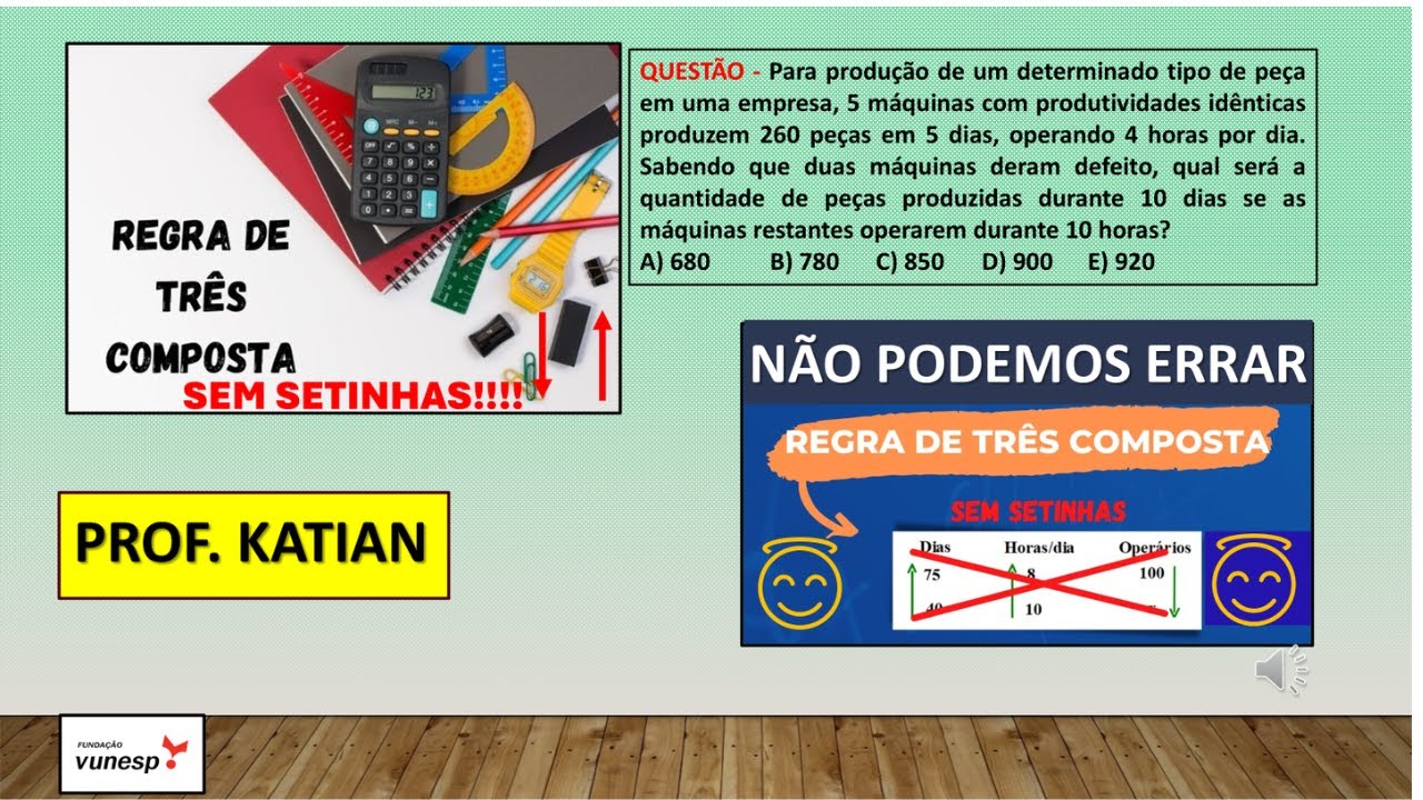 Regra de 3 Composta " Sem Setinhas" para concursos públicos!!Acreditem sempre dá certo! #profkatian