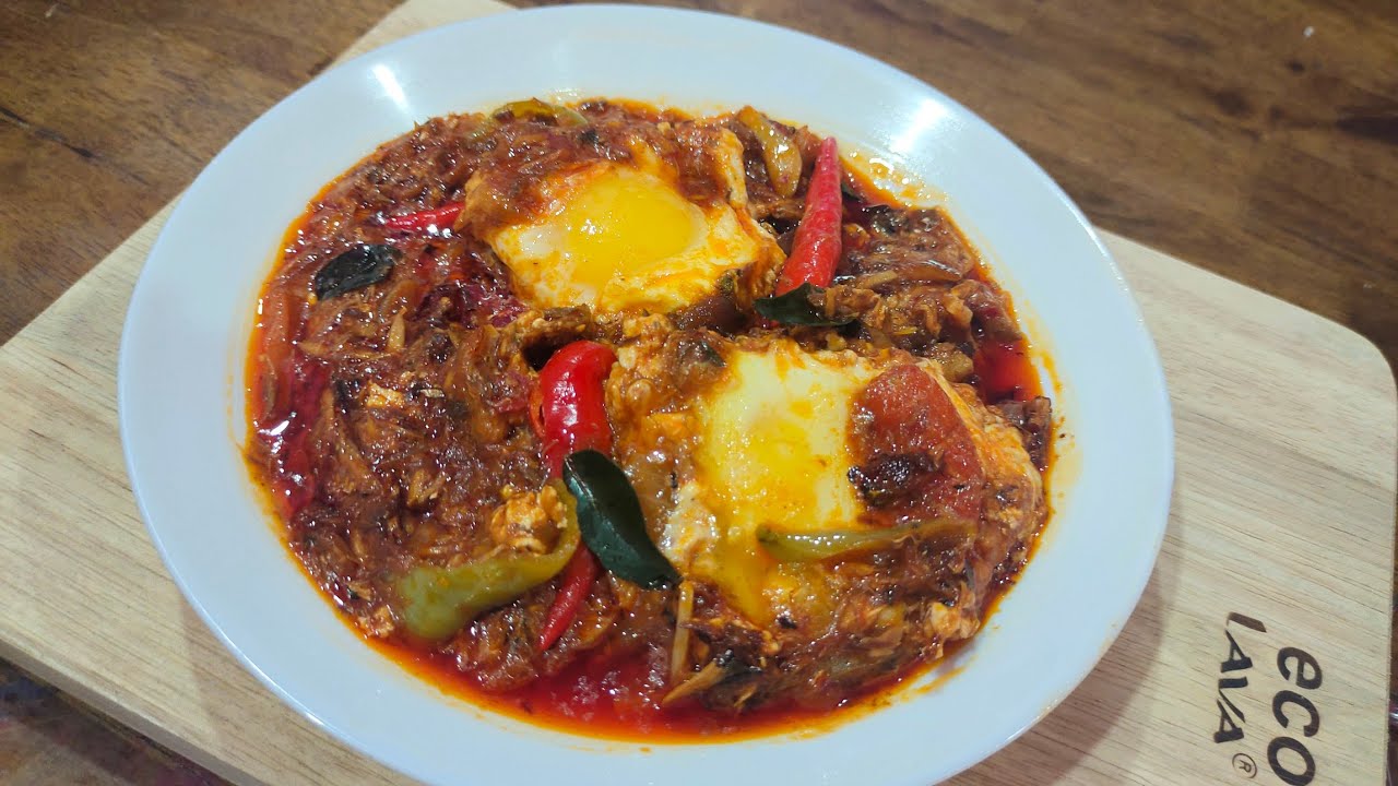 Telur resepi sardin Sambal Kicap