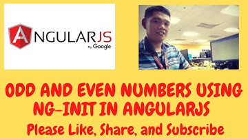 Odd and Even Numbers Using ng-init in AngularJS