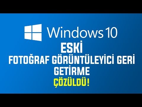 Windows 10 İçin Fotoğraf Görüntüleyici  Sorununa %100 Çözüm!