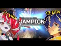 HIGH TENSION CHAMPION!!!: Kureiji Ollie & Astel Leda Apex Gameplay【ENG SUB】【Hololive】