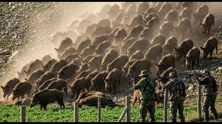 269 Wild Boars Attack Farm | Farmers Fight Back with Firepower🌾🐗
