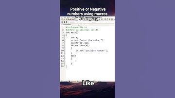 finding Positive or negative numbers using macros in C Language
