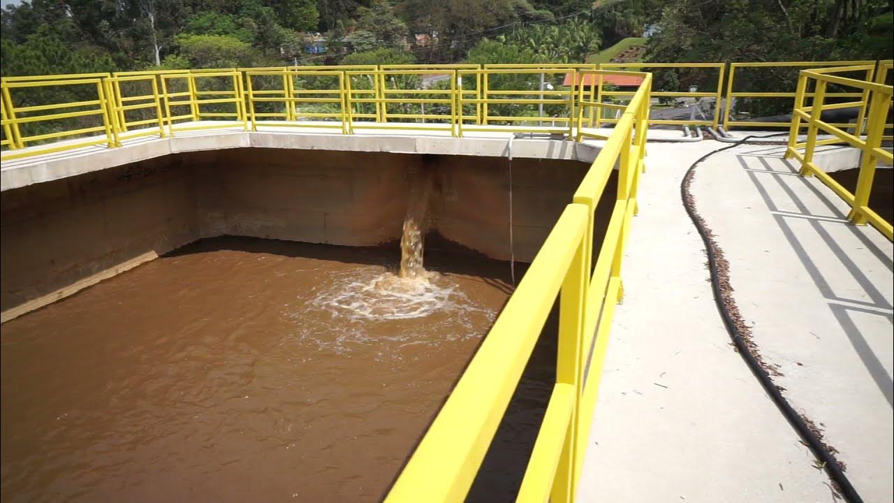 Sludge equalization tank at Guarau Water Treatment Plant YouTube