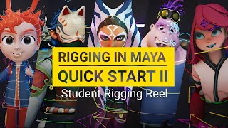 Student Rigs That Look Studio-Ready Maya Rigging Demoreel 2025
